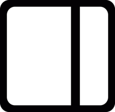 Cell Divided Into Two Vertical Areas Editable Svg Line Art, Free Vectors File